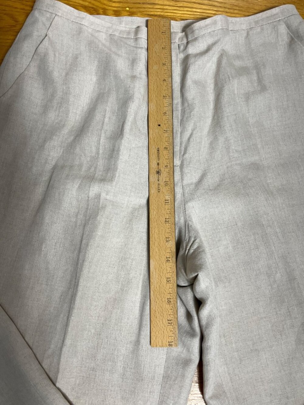 Linen Blend Trouser Lined Preppy Minimalist Brunch Elevated Casual Corner Wom 14 - Picture 6 of 13